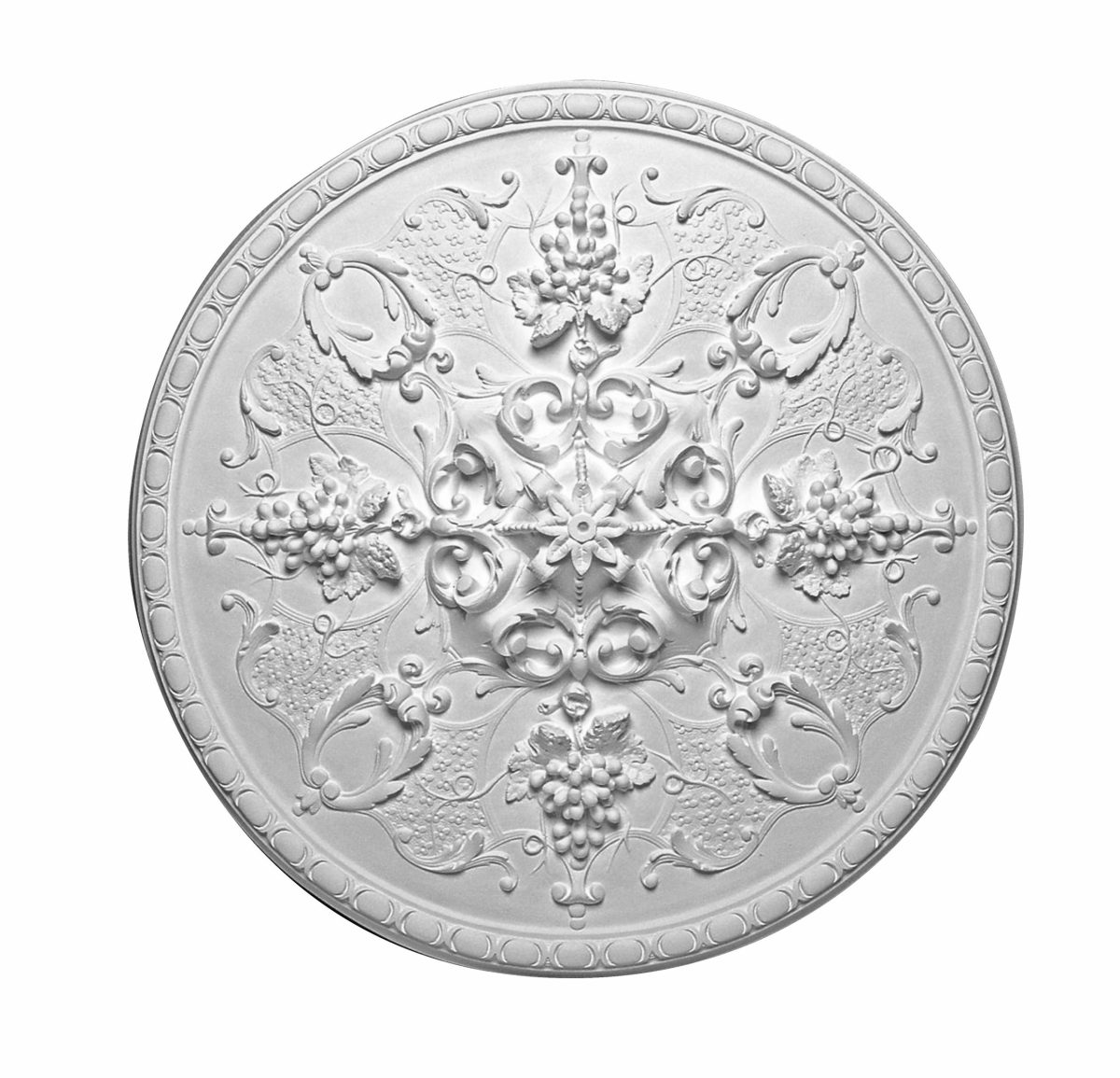 M403 rosace de la gamme Staff Decor en platre pouvant se coller sur tout type de plafond