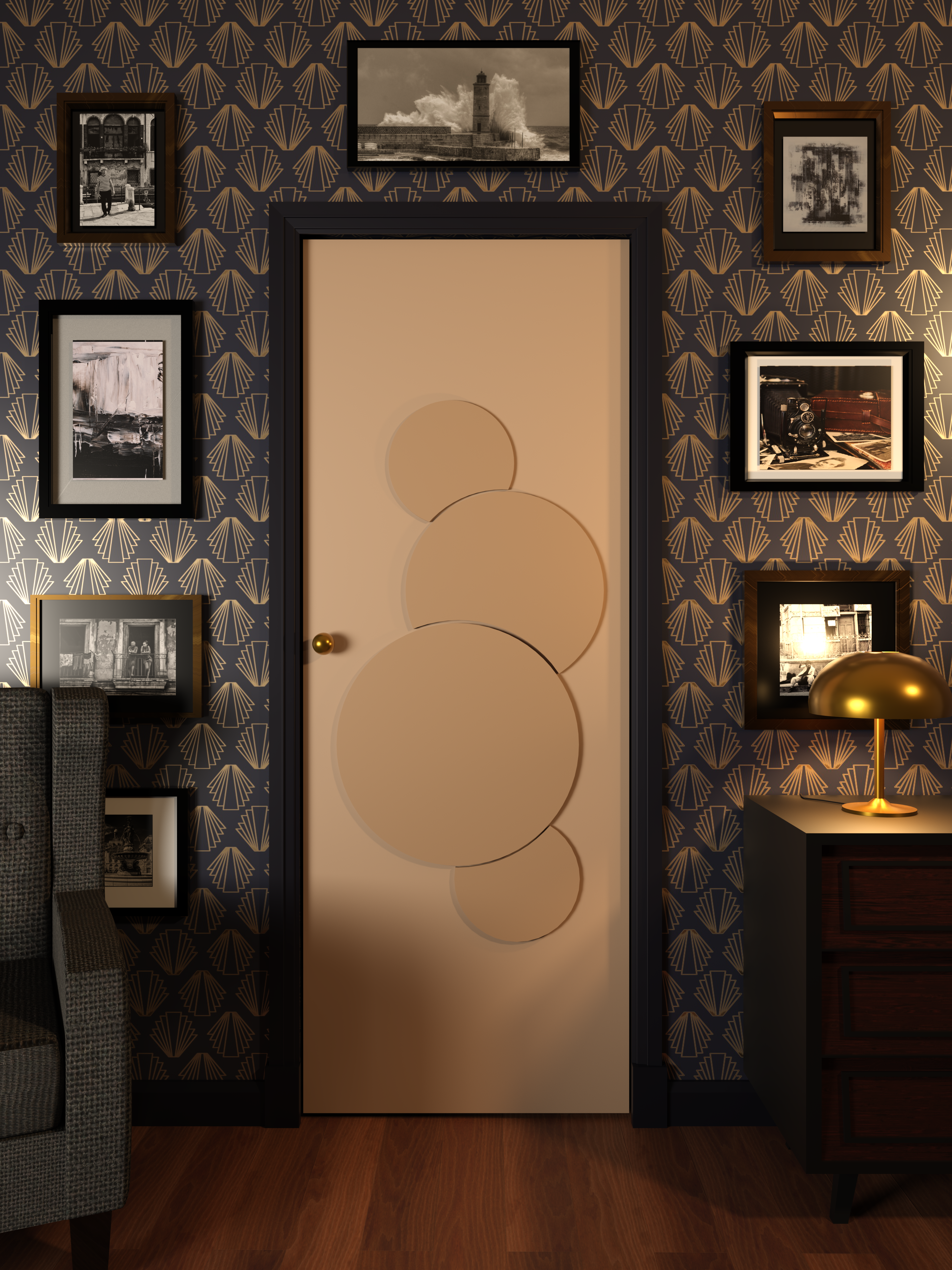 habillage de porte univers moderne staff decor