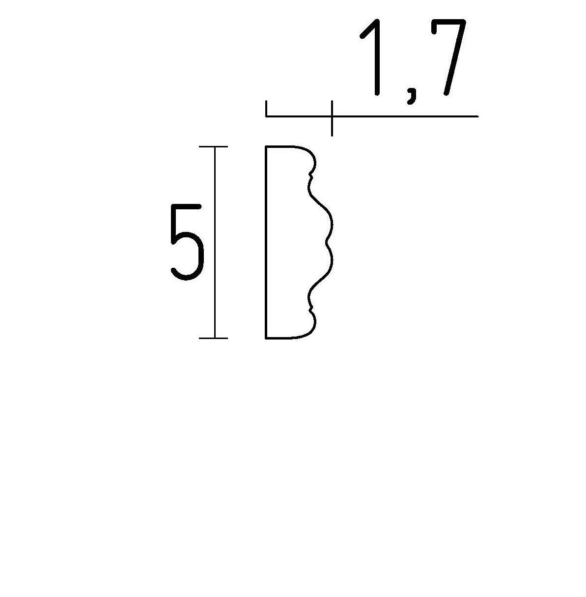 schéma moulure classique en staff