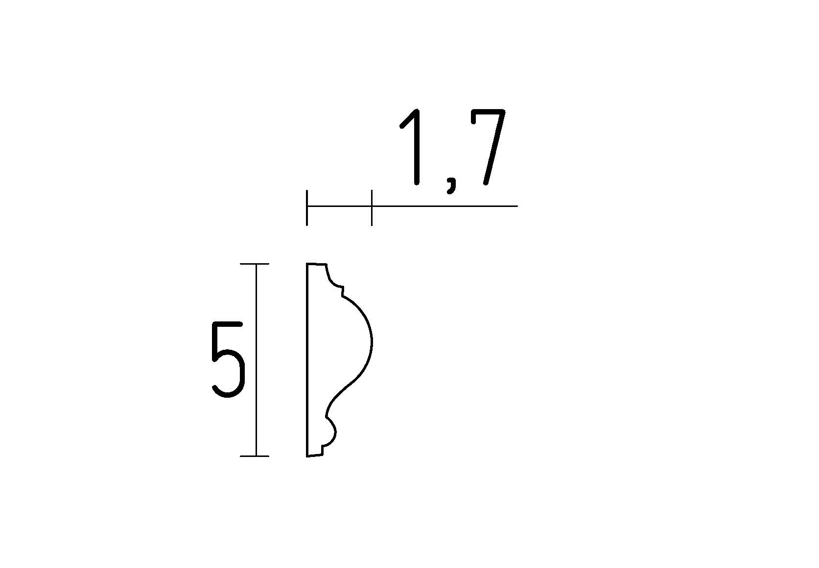 schéma moulure classique en staff
