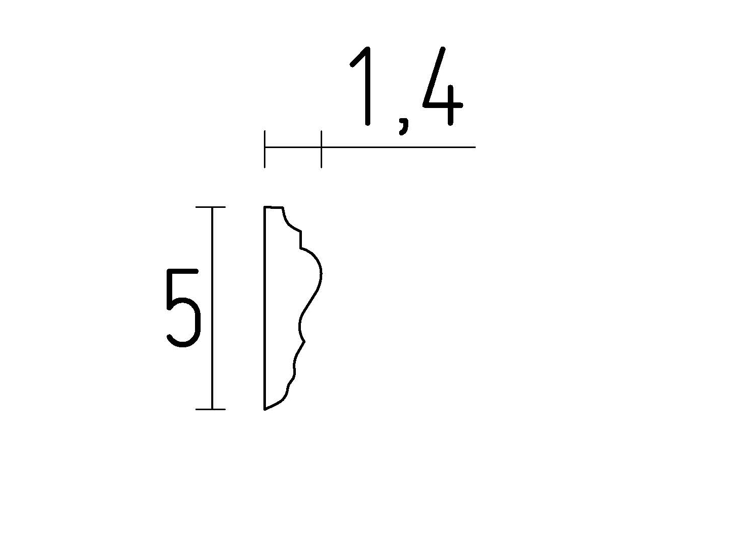 schéma moulure classique en staff