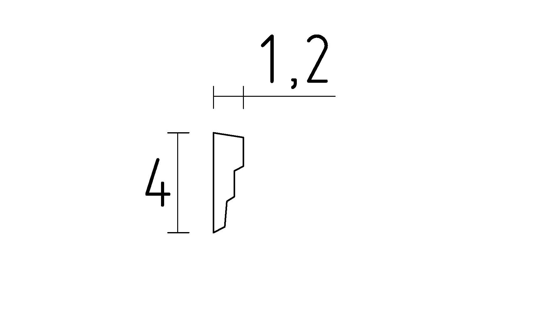 schéma moulure contemporaine en staff