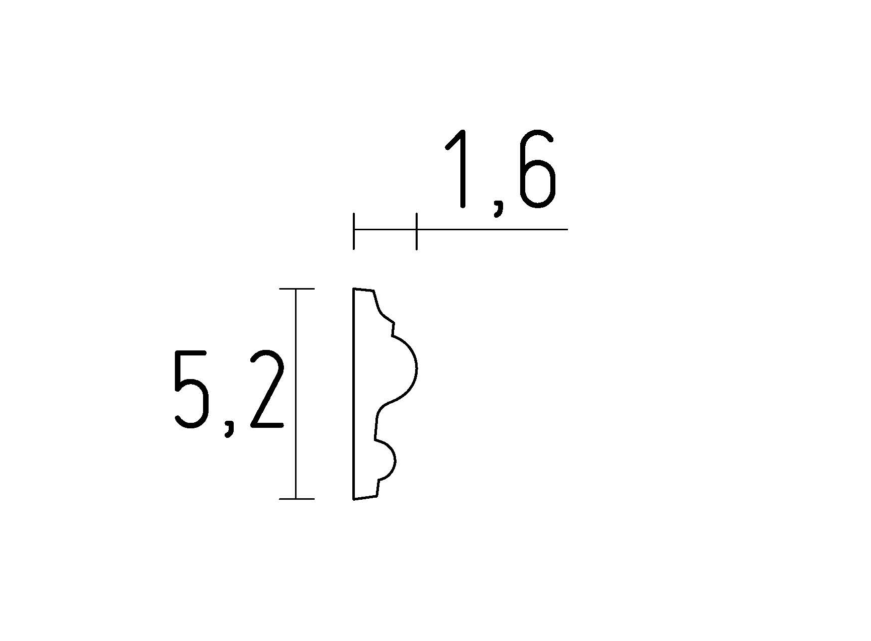 schéma moulure classique en staff