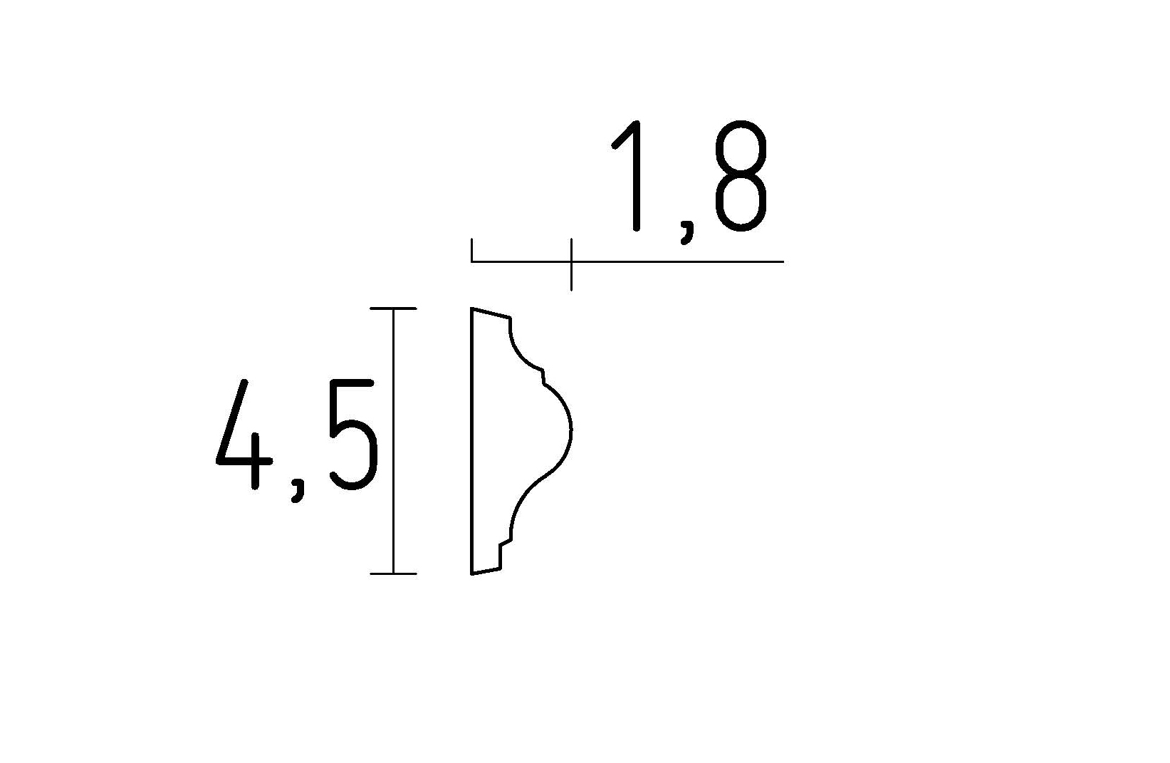 schéma moulure classique en staff