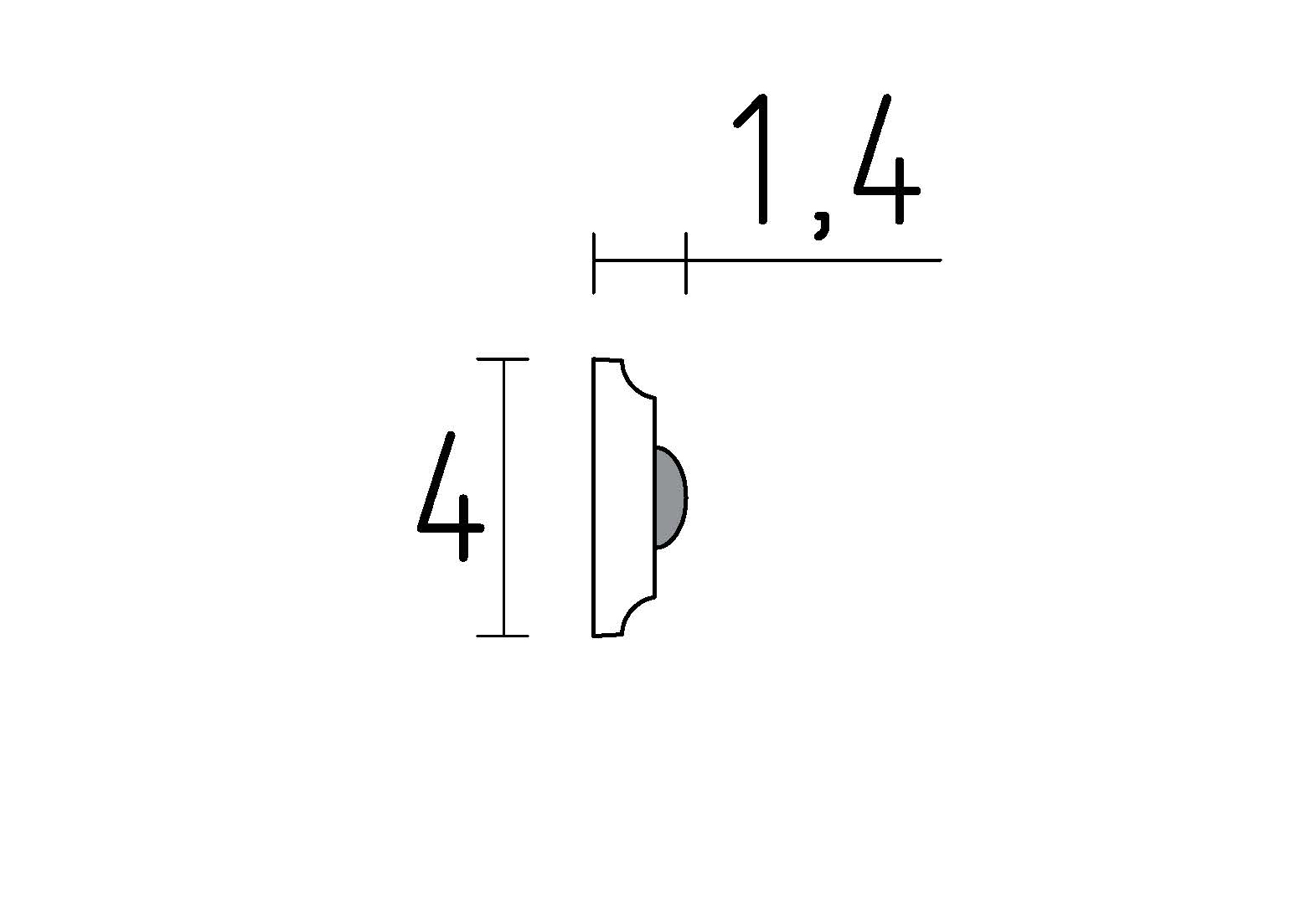 schéma moulure ornementée en staff