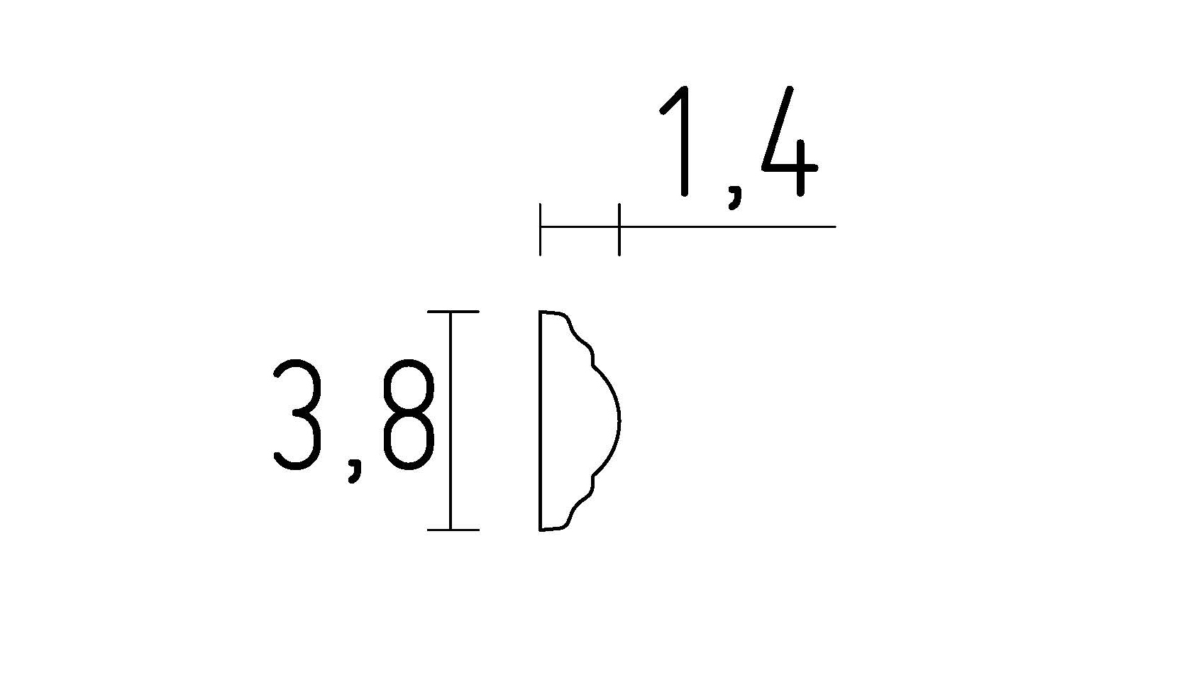 schéma moulure classique en staff
