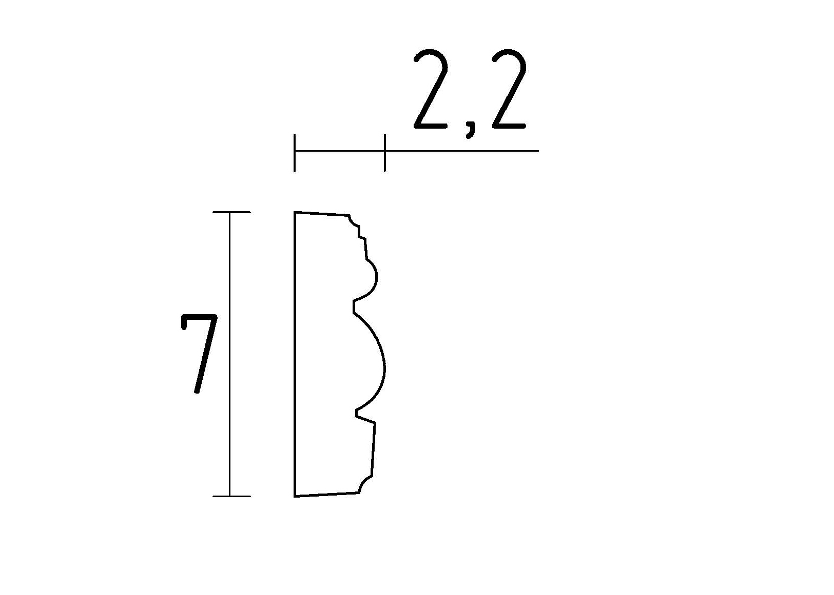 schéma moulure classique en staff