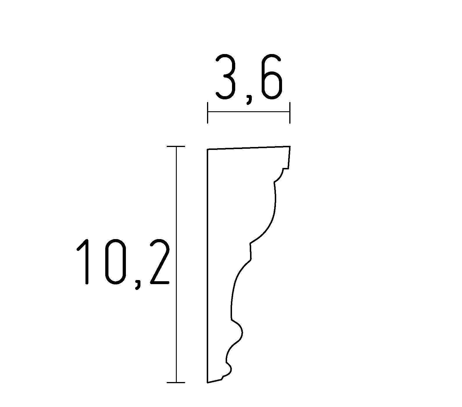 schéma moulure classique en staff