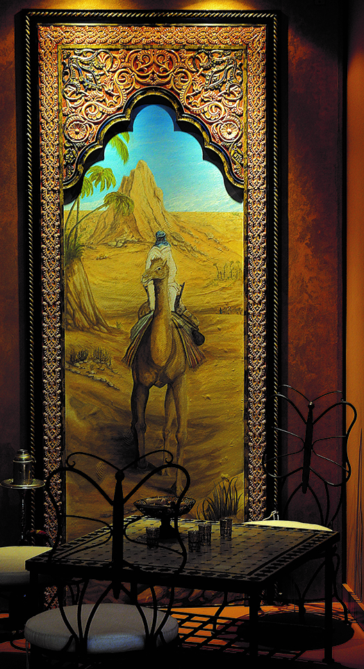 moulure au plafond style oriental