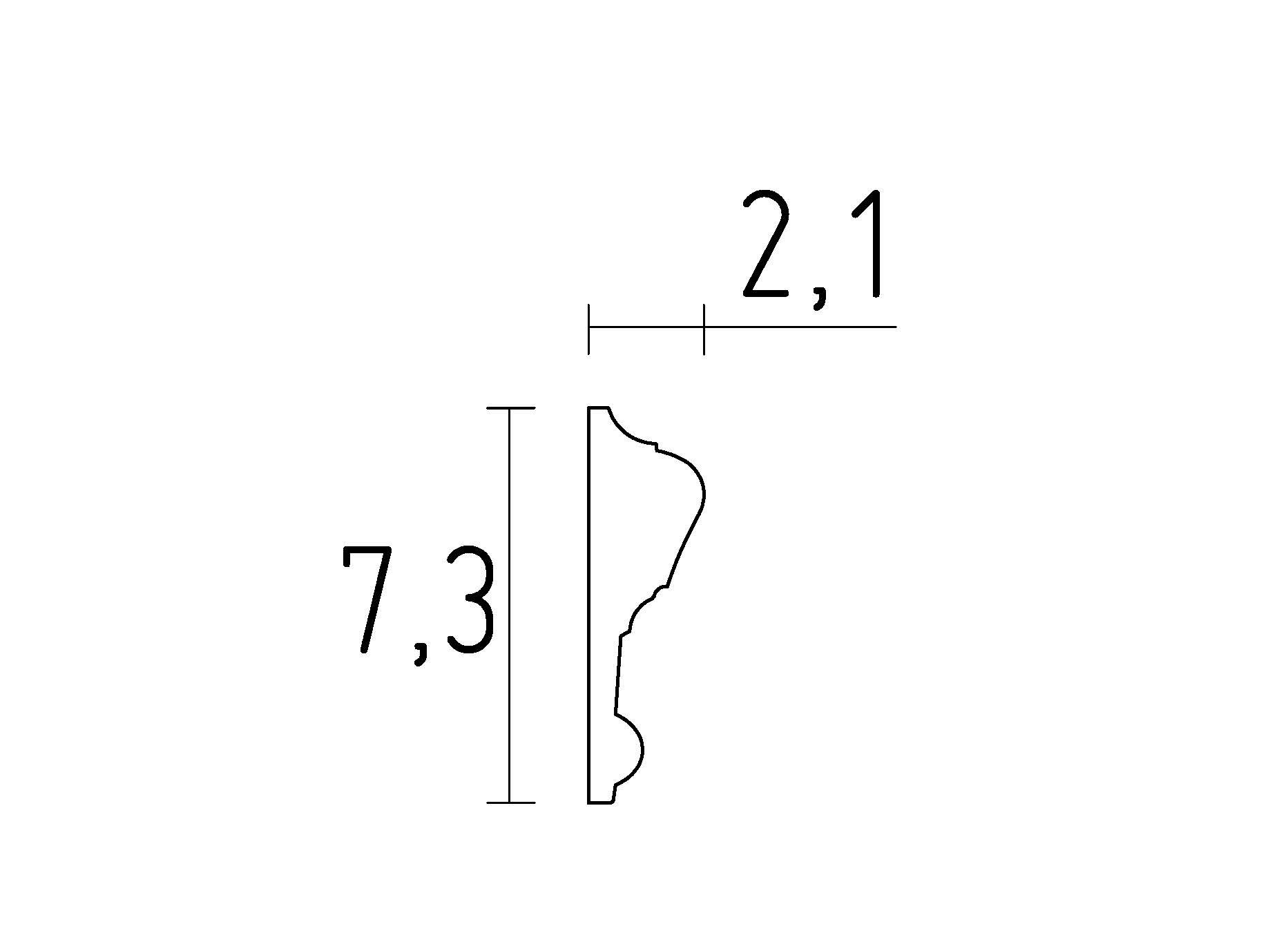 schéma moulure classique en staff