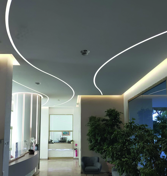 bandeau lumineux staff decor droit et cintre