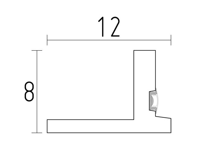 Modernité et luminosité avec cette corniche à éclairage indirect en staff