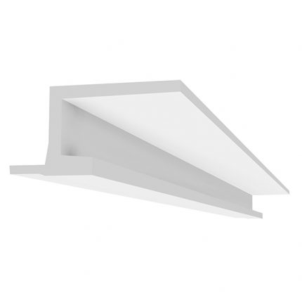 corniche eclairage indirect ou profil lumineux fixation au plafond avec un ruban led