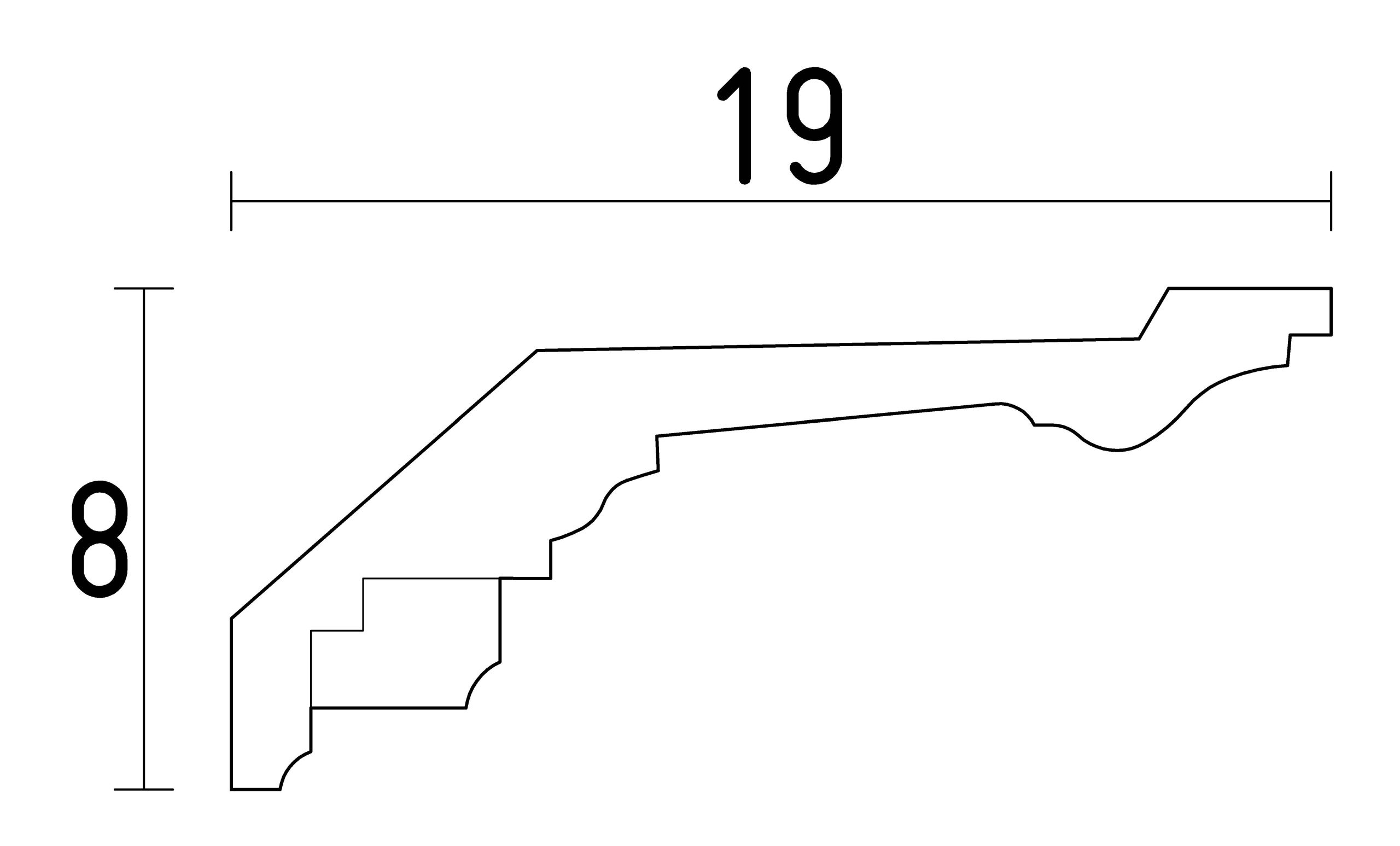 corniche ornementee style louis XVI avec denticules a coller au plafond
