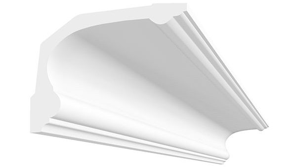 D606 corniche classique en platre a coller sur le plafond et le mur