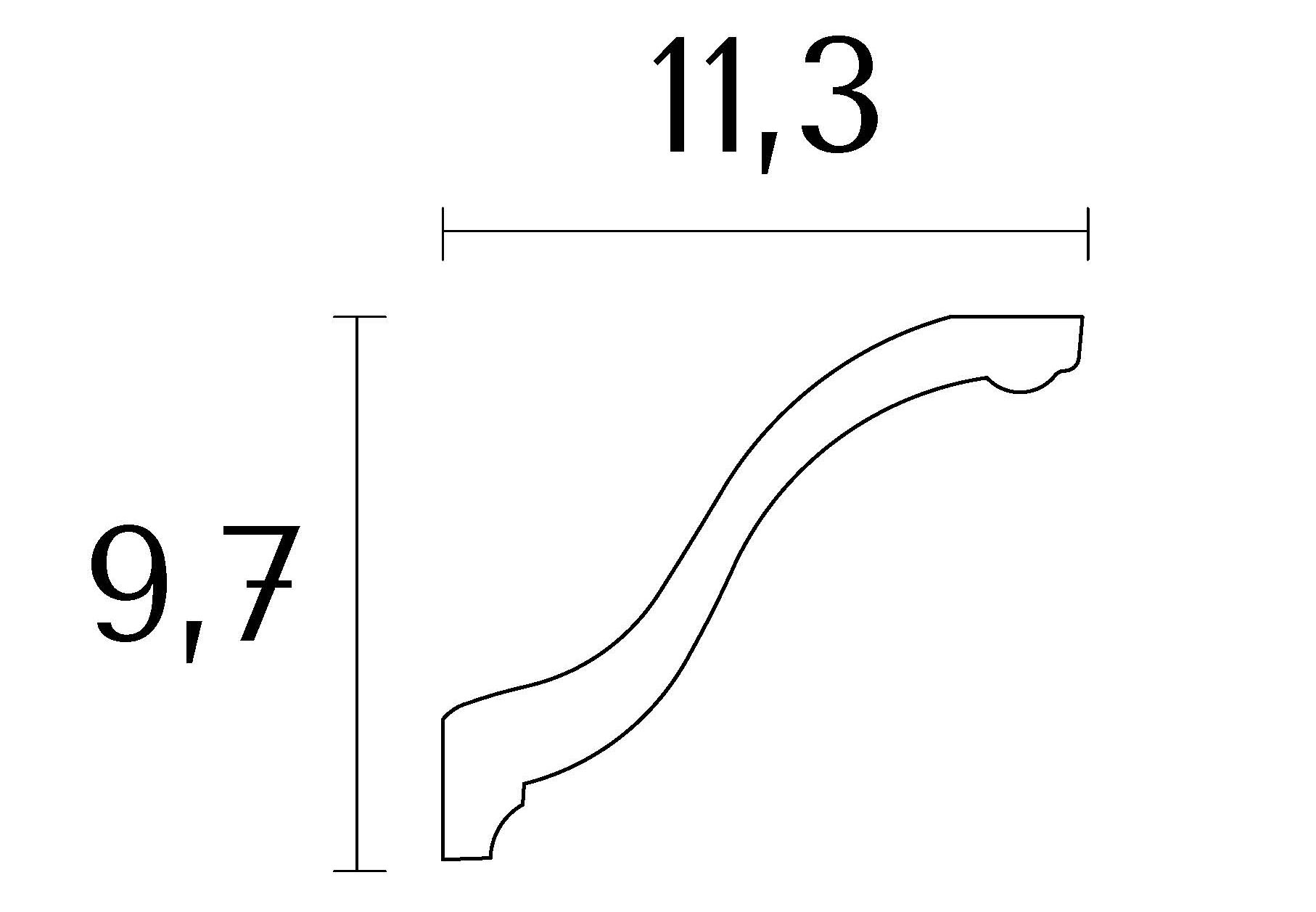 Vous aimez la simplicité avec une touche de classicisme, choississez la corniche D625 en staff ; un matériau écologique , incombustible et durable.