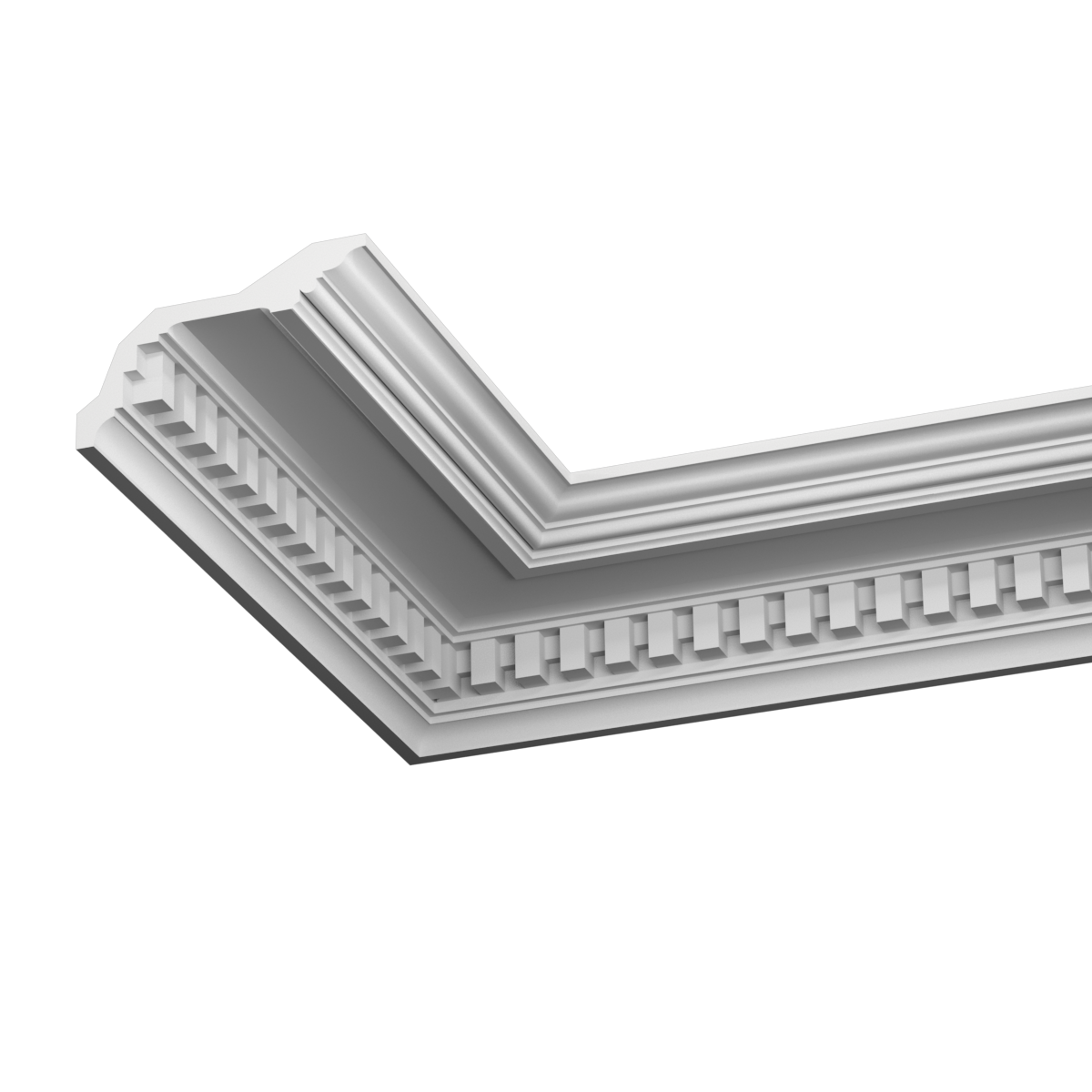 Corniche_ornbementee en staff a coller sur le plafond et le mur