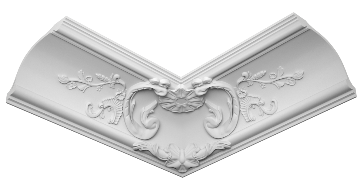 Angle de corniche D880A tout en légèreté et finesse , en staff