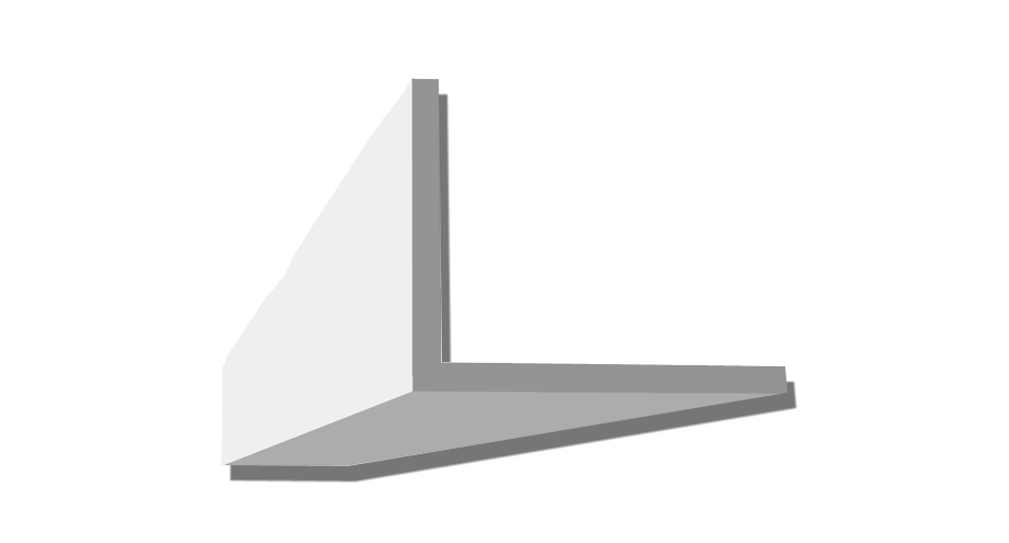 Equerre lisse exterieur en staff