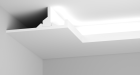 corniche eclairage indirect a coller au plafond en staff