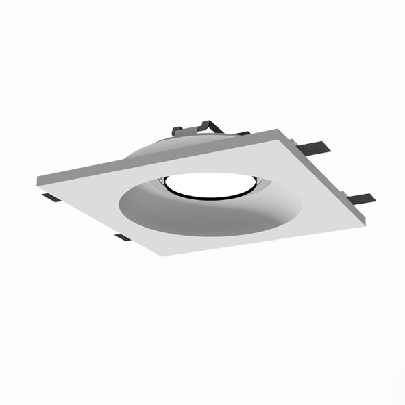 Encastre rond en staff de style contemporain