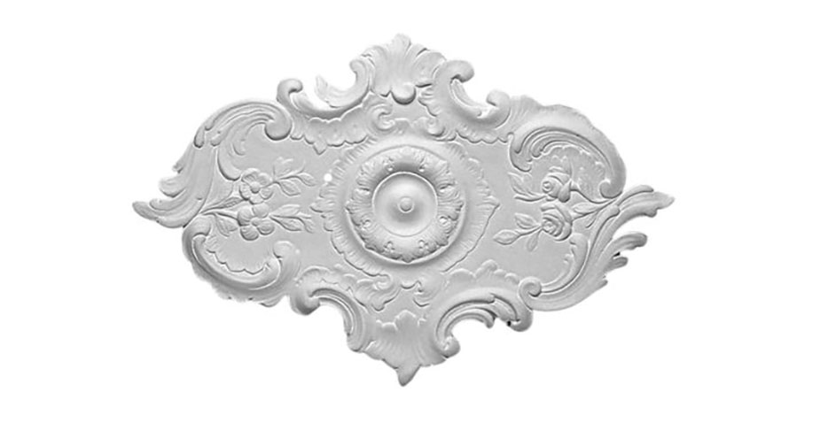Plafond M209 rosaces et caissons rosace plâtre - Staff Decor