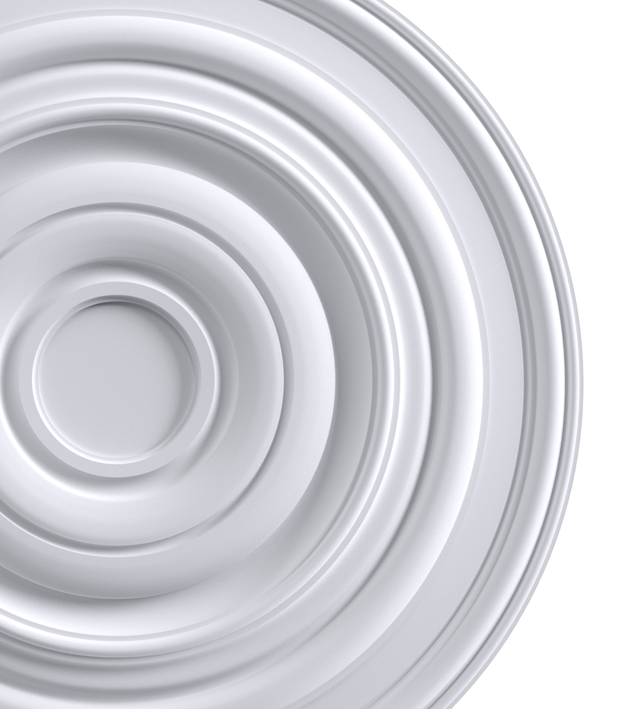 zoom sur la rosace M250 de chez Staff Décor à coller sur tous types de support