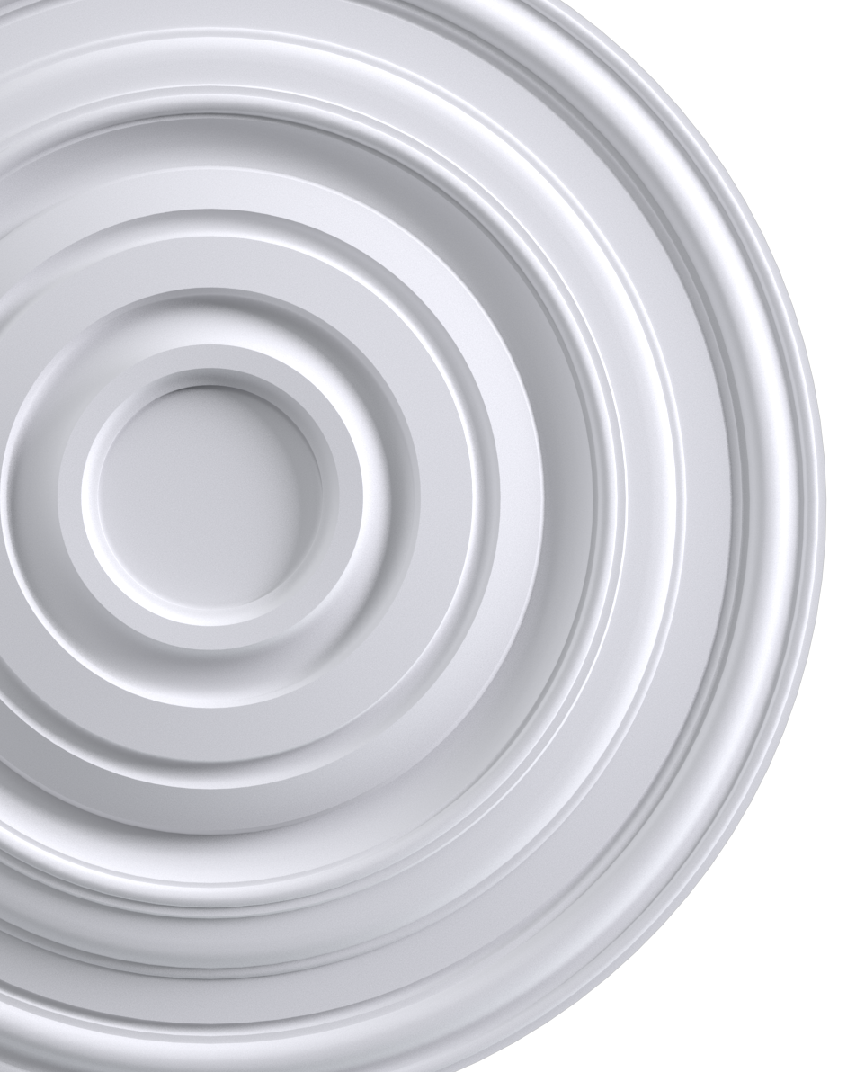 la rosace M252 en staff de chez Staff Décor à coller sur tous types de support