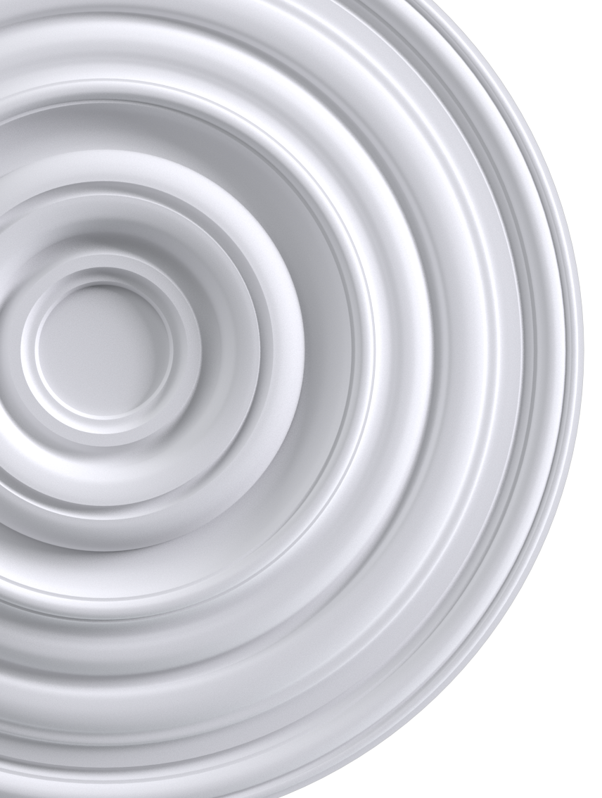 zoom sur la rosace M253 de chez Staff Décor à coller sur tous types de support