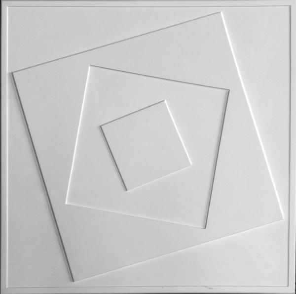 m501 bis rosace de plafond moderne carree collection Staff Decor