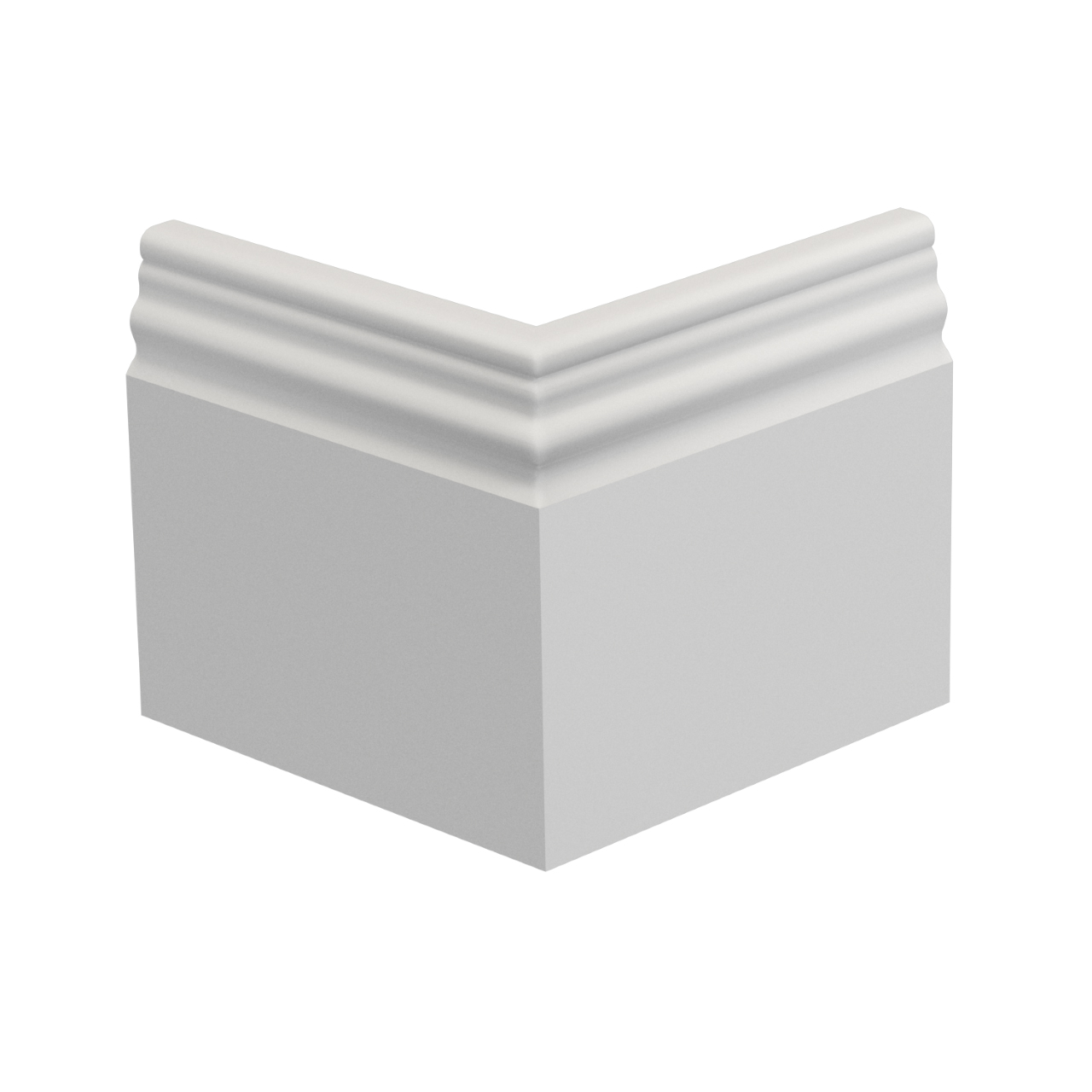 angle sortant pour plinthe de 10 cm de hauteur en staff a coller