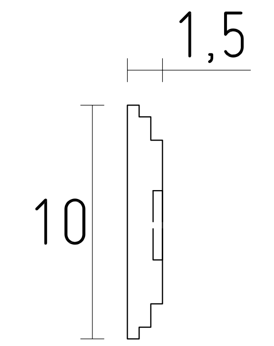 schéma cimaise en staff