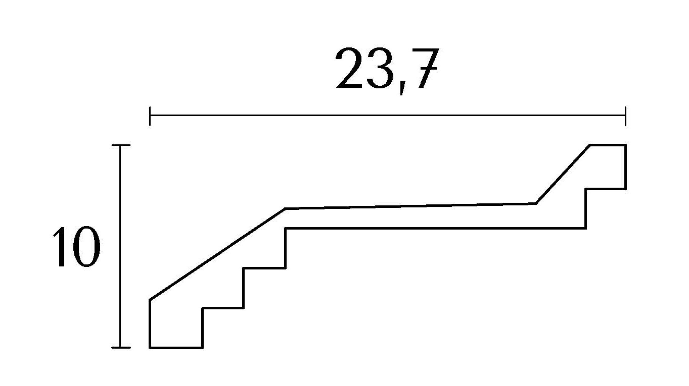 schéma-d567-corniche contemporaine -corniche plâtre-corniche plafond