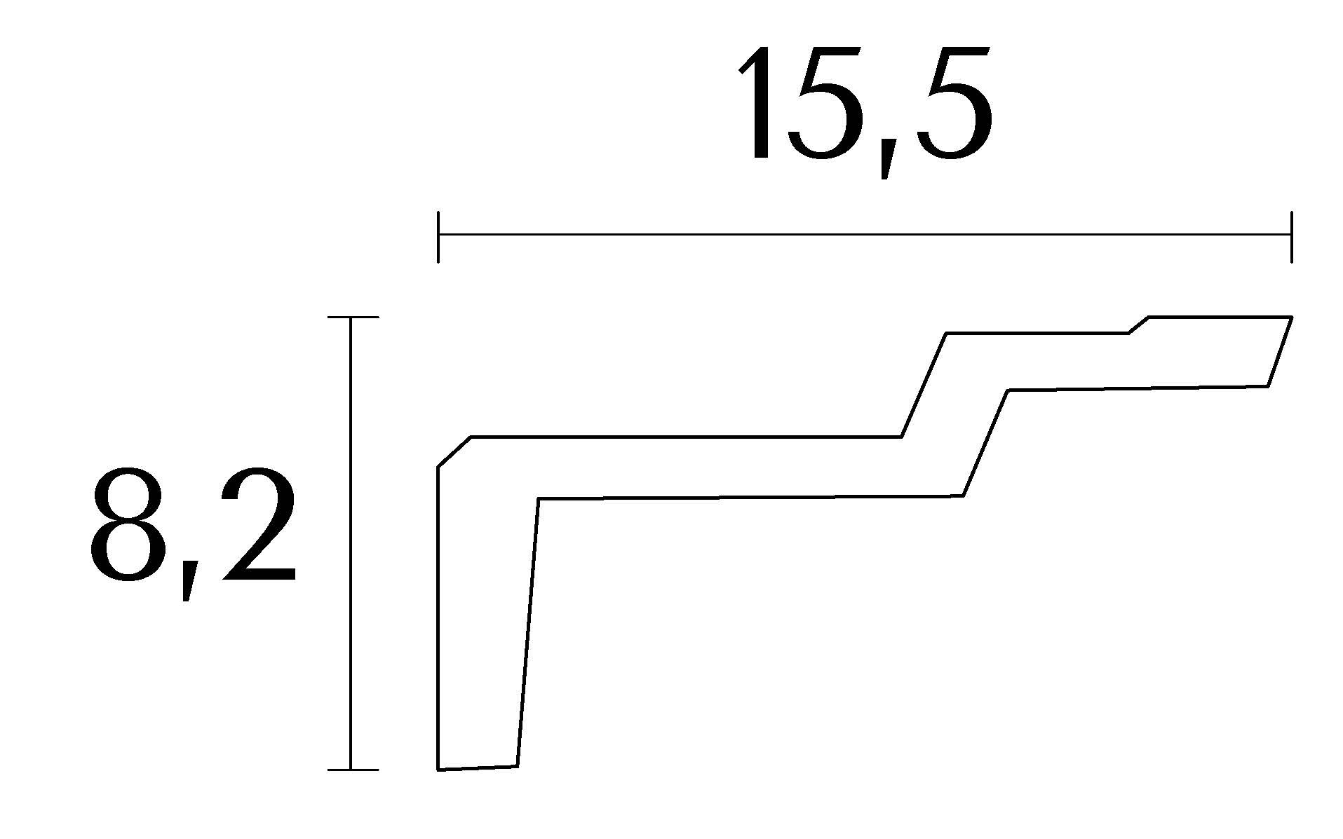 Corniche au plafond , ornementée en staff