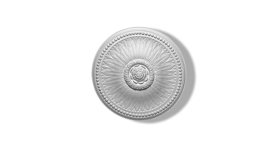 Rosace plafond moulage neuve en staff (plâtre armé) 49,5cm