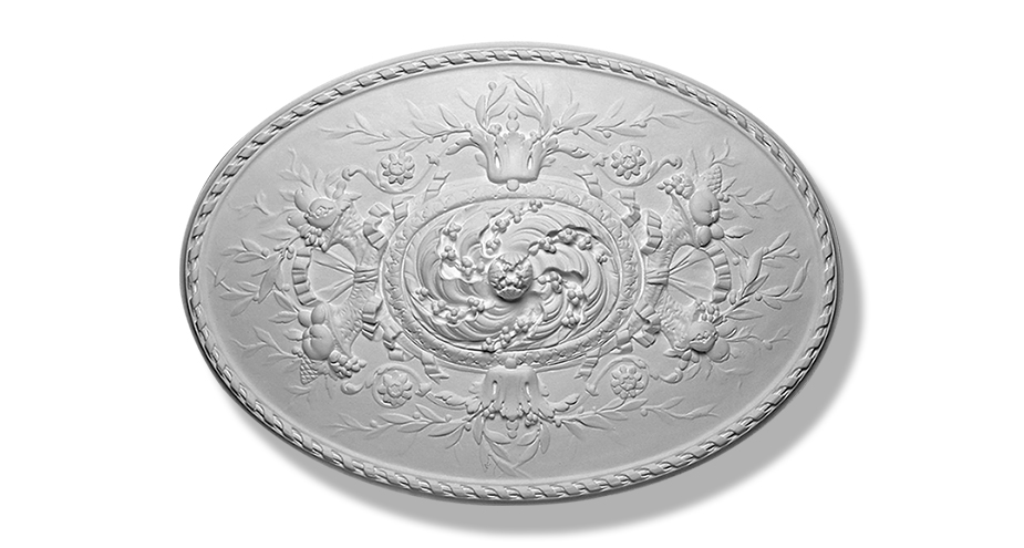 Plafond M254 rosace et cassons staff rosace plafond platre - Staff