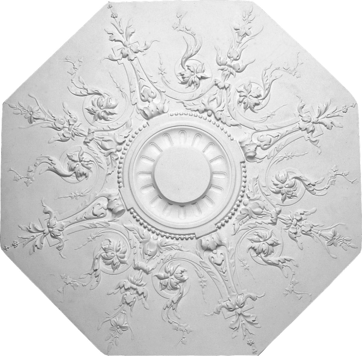 m404 rosace grande dimension en platre a coller sur tout type de plafond