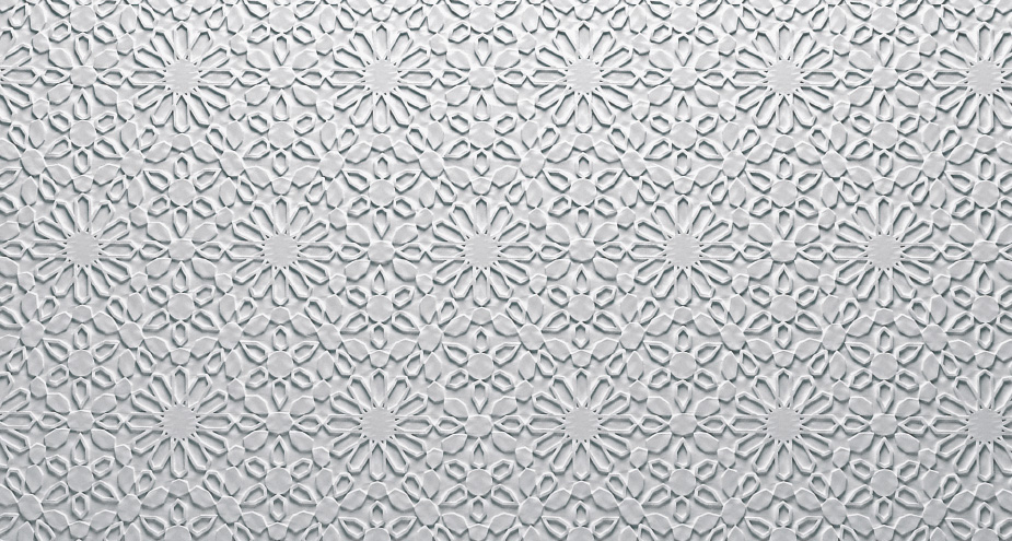 detail m420 rosace orientale marocaine de la gamme Staff Decor a coller au plafond