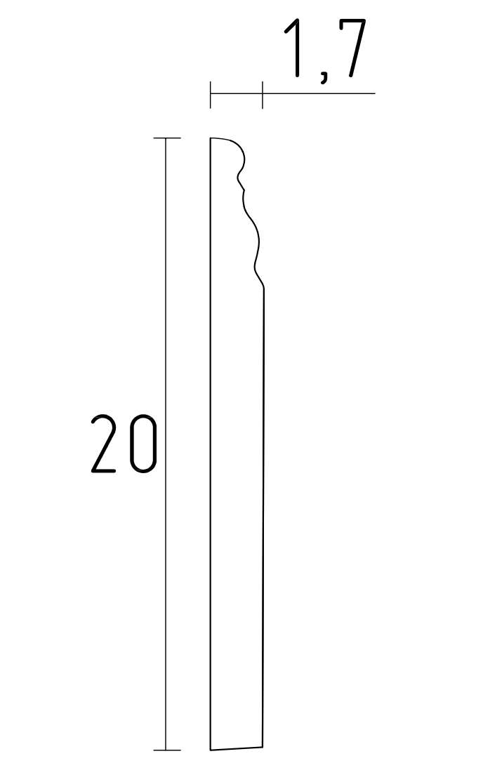 plinthe classique en staff de chez staff décor