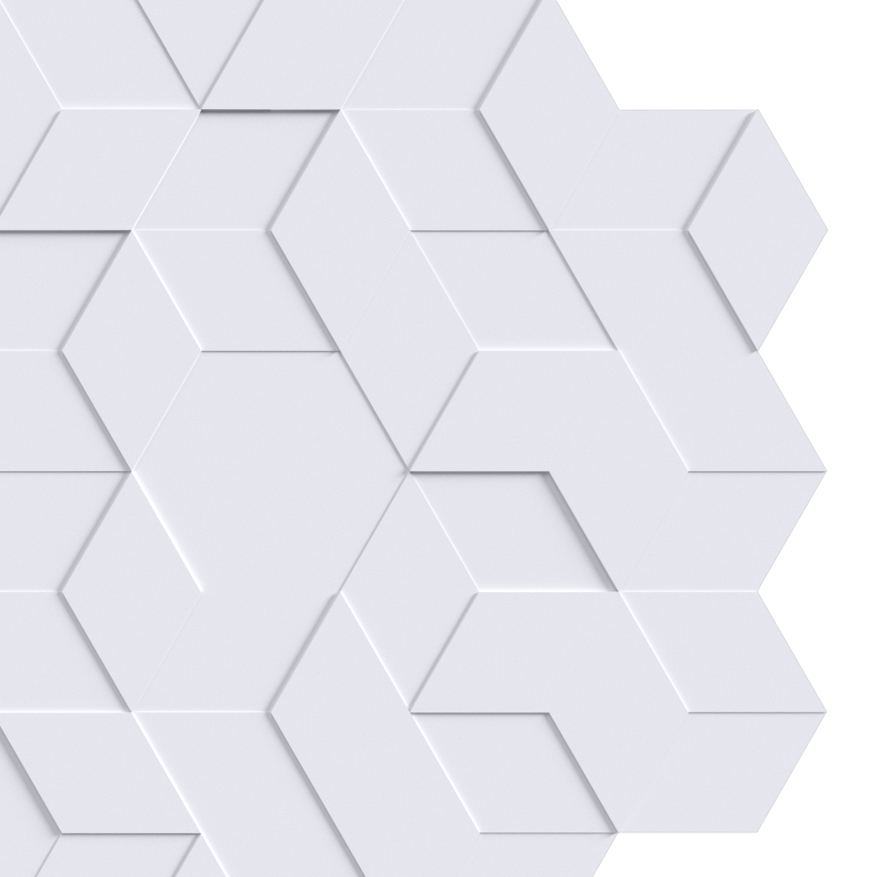 rosace contemporaine M502 origami en staff de la collection Staff Décor et à personnaliser , collage plafond