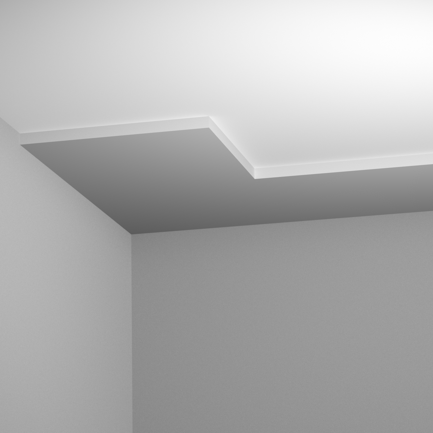 Bord propre style moderne, design et contemporain pour remplacer une corniche ou moulure plafond