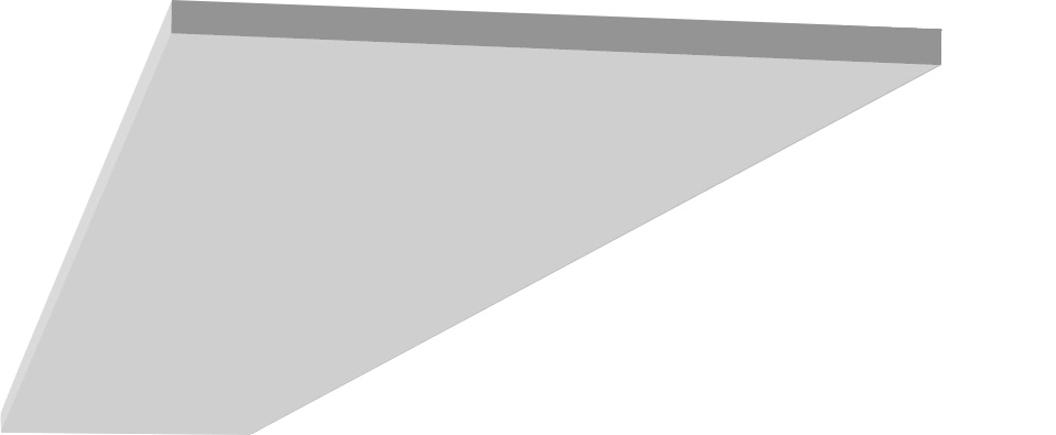 Bord propre à coller au plafond en staff pour decoration