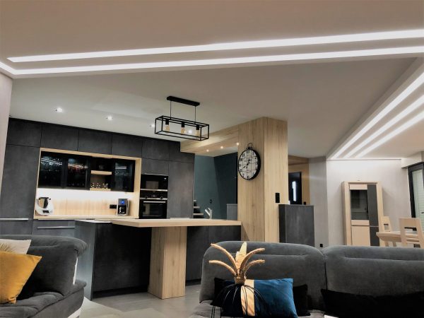 bandeaux de lumiere plafond led staff