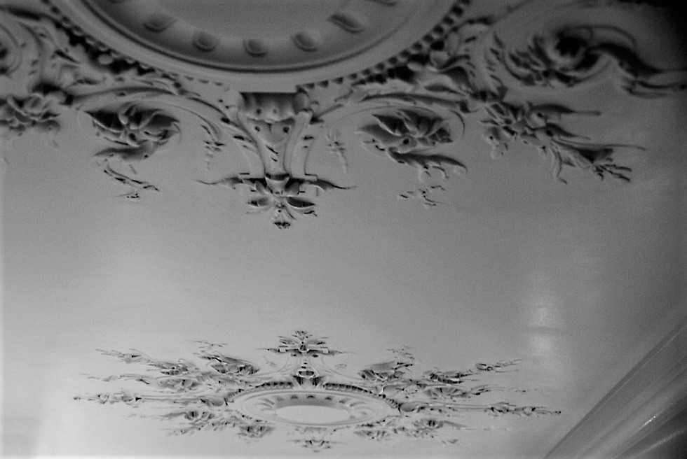 Intégration de rosaces à encastrer dans le plafond.