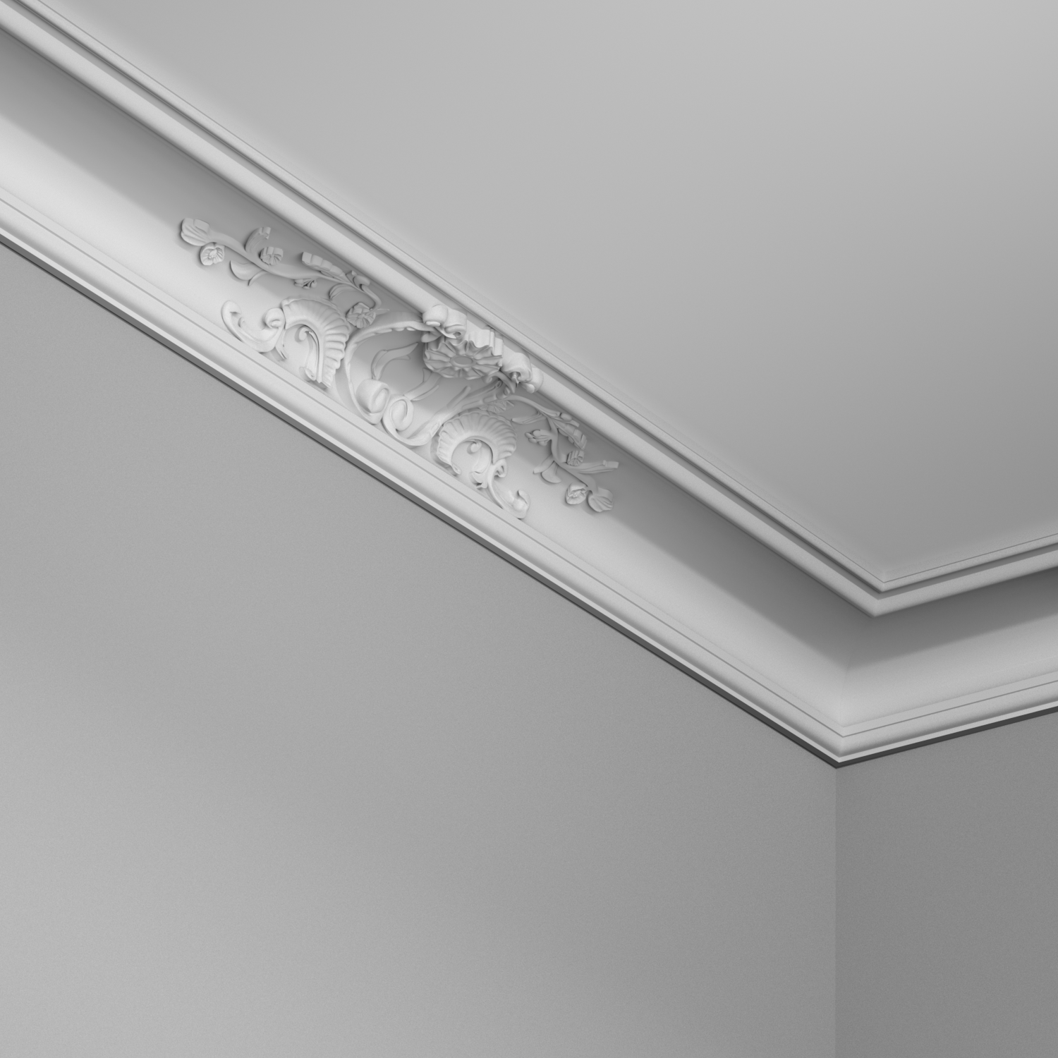 D652B cartouche droit gamme inspiration corniche