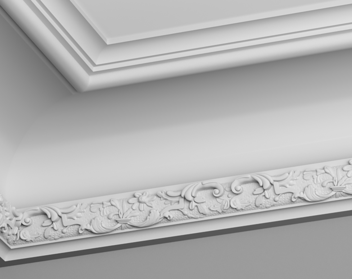 La corniche D613 incarne le style hausmannien , a coller sur le plafond