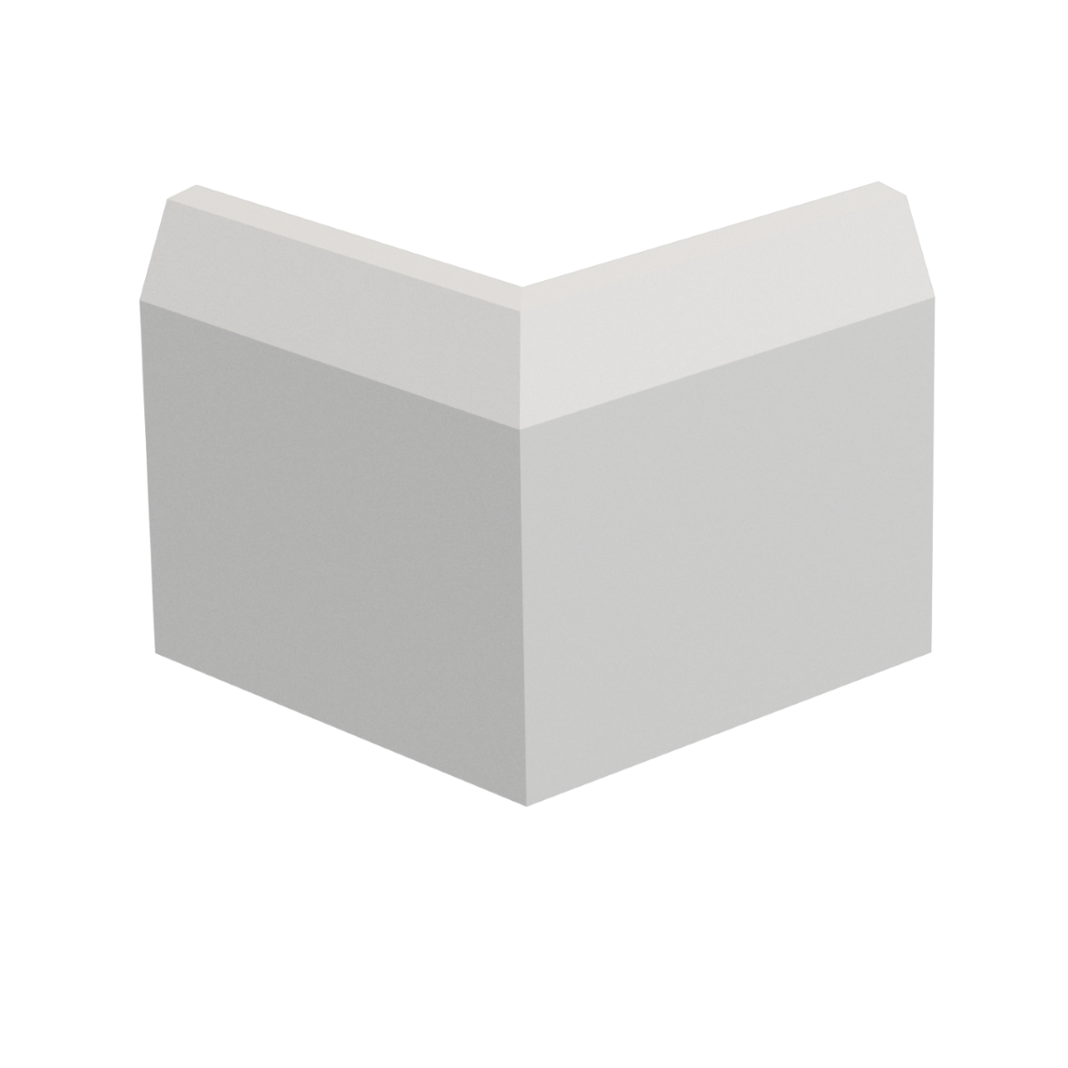Angle de plinthe moderne PLIN10MA pour plinthe de 10 cm de hauteur à coller