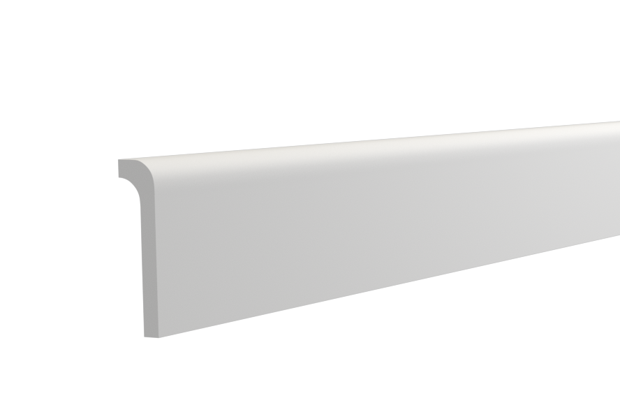 Surplinthe arrondie en staff plinthe de recouvrement a coller et a peindre