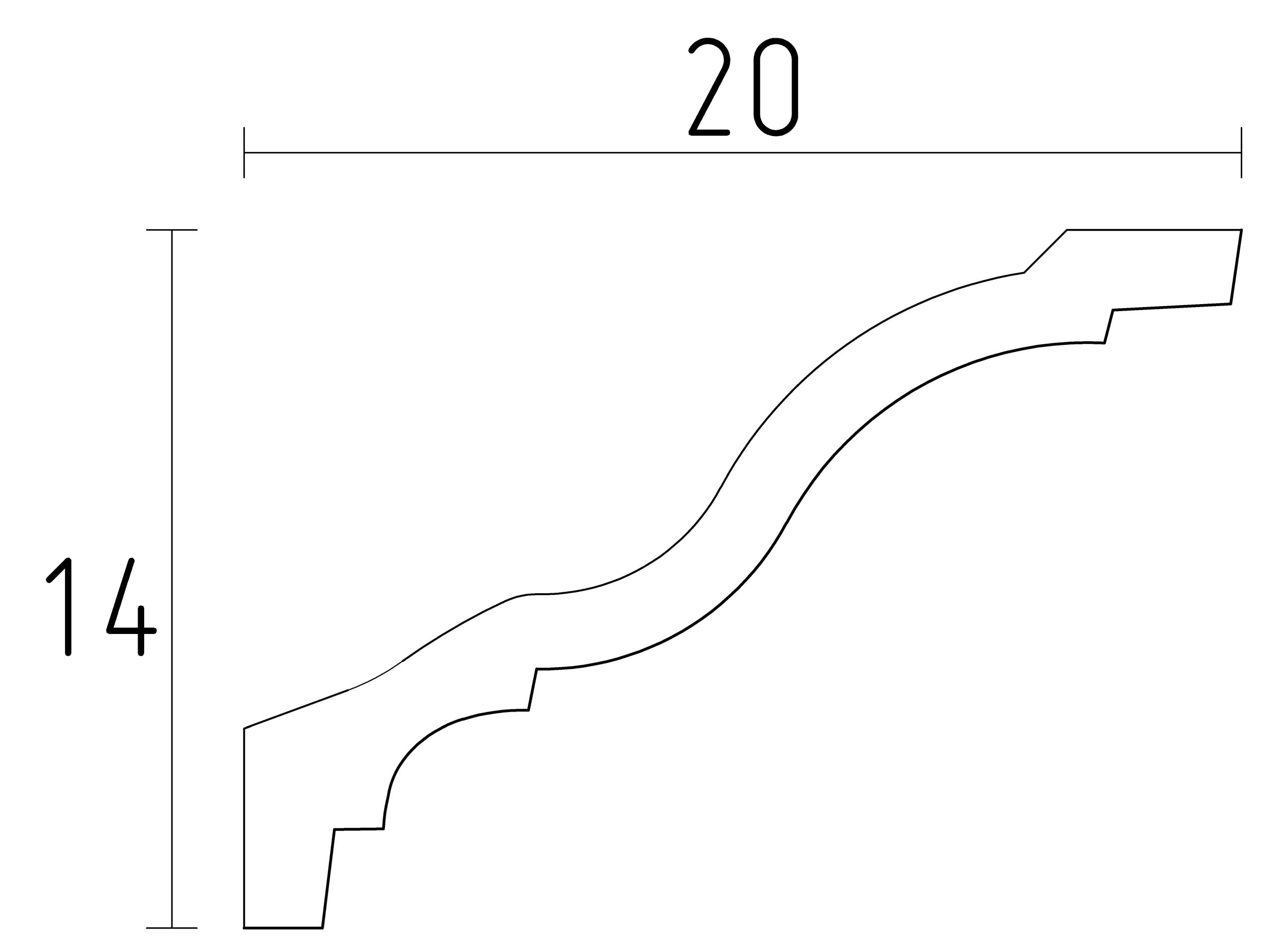 Schema corniche classique D618 avec doucine