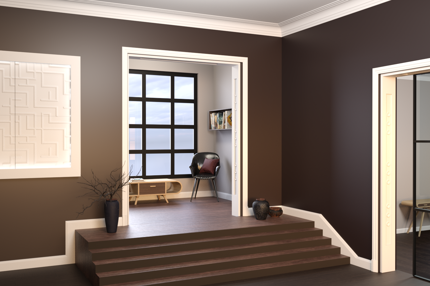 mur et plafond habillage en staff